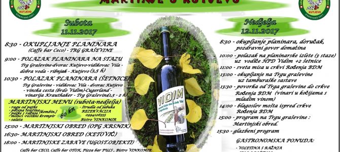 Martinje u Kutjevu 11.-12.11. Poziv Martinje u Kutjevu 11.-12.11. Poziv